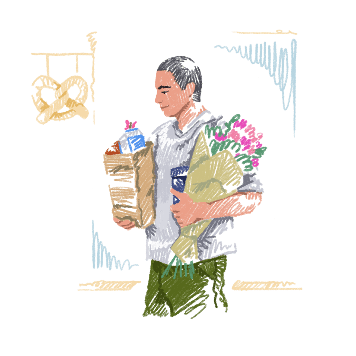 Professional mental health guidance illustration